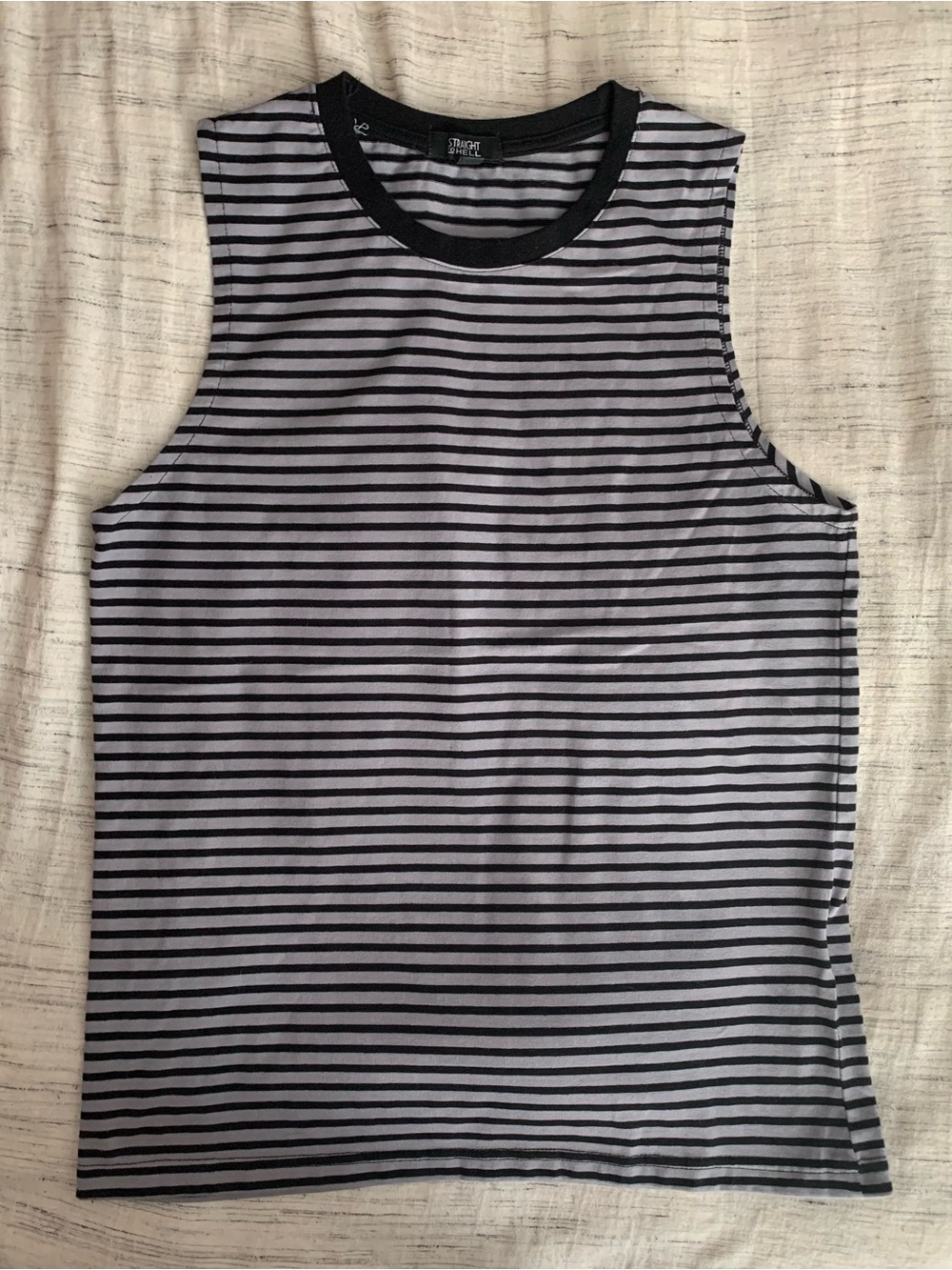 Straight to Hell Apparel Tank Top - Black/Gray, unisex Small